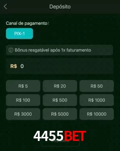 deposits 4455BET